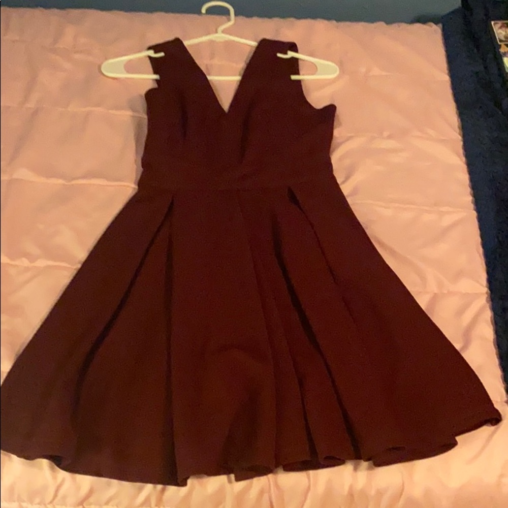 Wine Red Dress